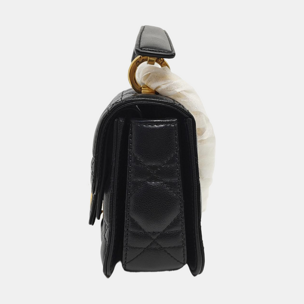 Dior Caro Mini Cannage Calfskin Black
