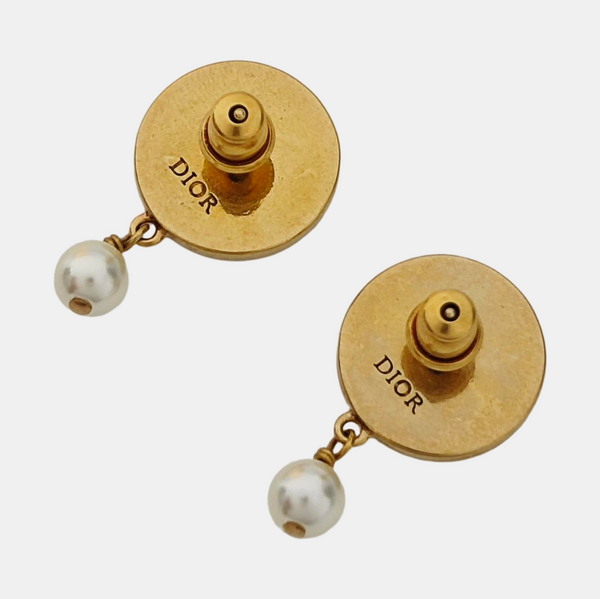 Dior Code Metal Blue Stud Earrings