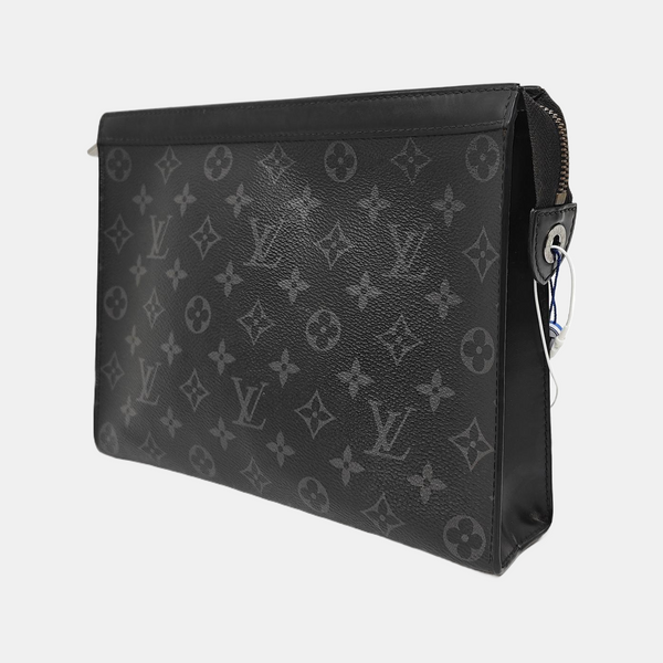 Pochette Voyag MM Monogram Coated Canvas Black