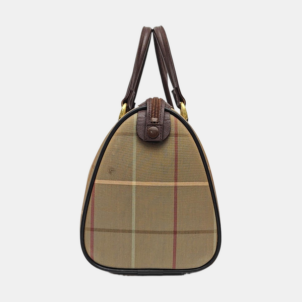 Fabric Top Handle Bag Beige