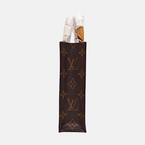 SAC PLAT Mini Monogram Coated Canvas Brown