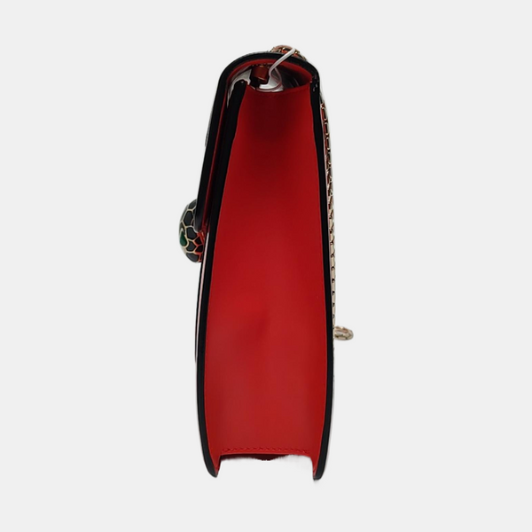 SERPENTI FOREVER Medium Calfskin Red