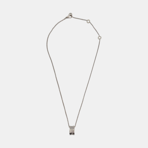 B.ZERO1 18k White Gold Silver Necklace