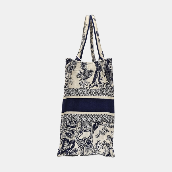 Book Tote Medium Canvas Blue