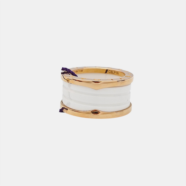 B.ZERO1 18k Rose Gold Ring EU 57