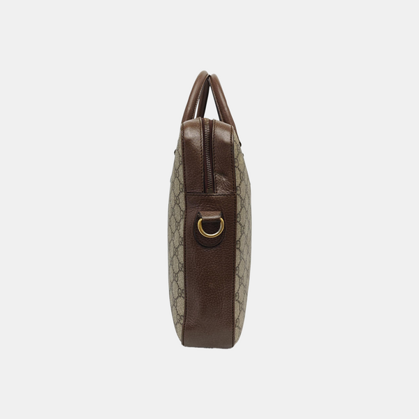 Ophidia Large Monogram Coated Canvas Beige