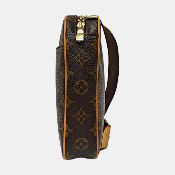 GANGE Monogram Coated Canvas Brown