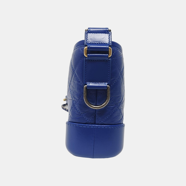 Authenticated pre-owned GABRIELLE Small Quilted Calfskin Blue - Shoulder Bag at Looply