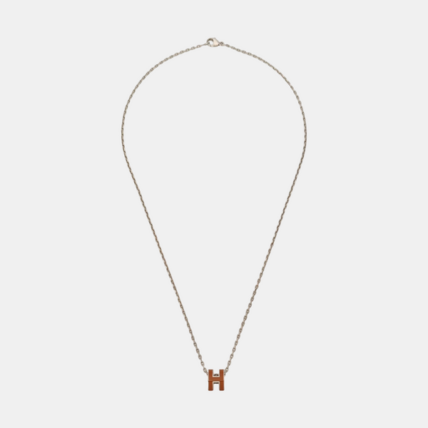 Pop H Metal Silver Necklace
