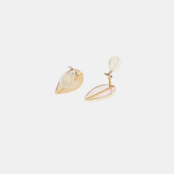 18k Gold Clip On Earrings