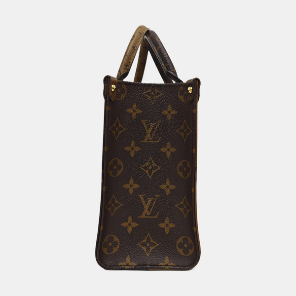 ONTHEGO PM Monogram Coated Canvas Brown