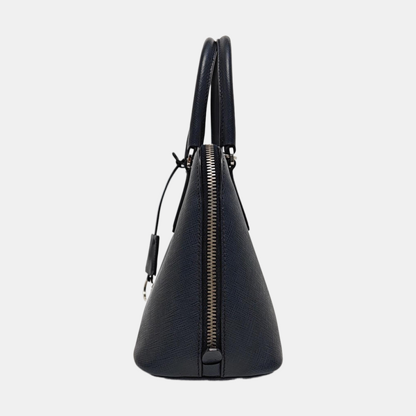 Promenade Small Saffiano Calfskin Blue