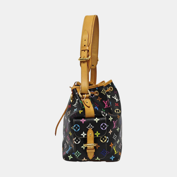 LV × TM NÉONOÉ MM Monogram Coated Canvas Black