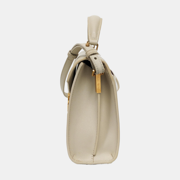 Authenticated pre-owned CASSANDRA Mini Calfskin White - Shoulder Bag at Looply