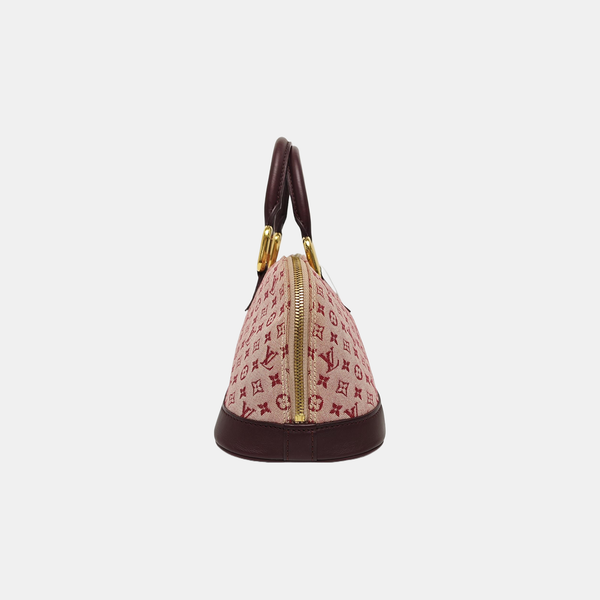 Authenticated pre-owned ALMA Monogram Canvas Pink - Top Handle Bag at Looply
