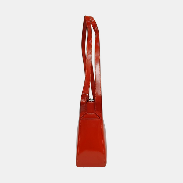 Patent Calfskin Red