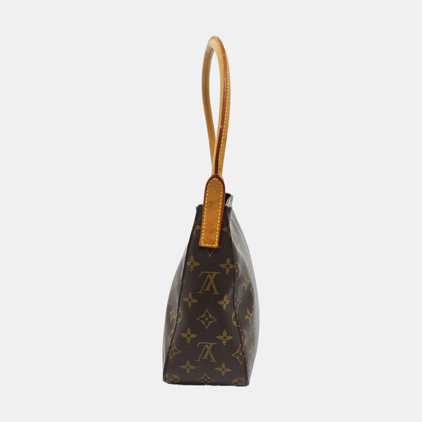 LOOPING MM Monogram Coated Canvas Brown