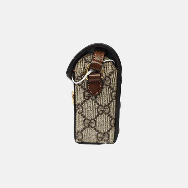 Horsebit 1955 Mini Monogram Coated Canvas Beige