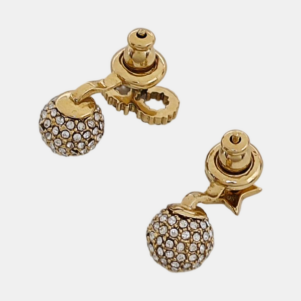La Petite Tribale Metal Gold Stud Earrings