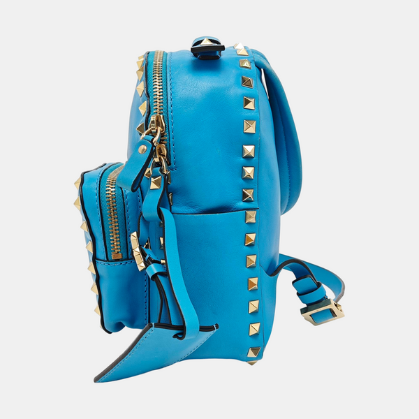 Rockstud Mini Calfskin Blue