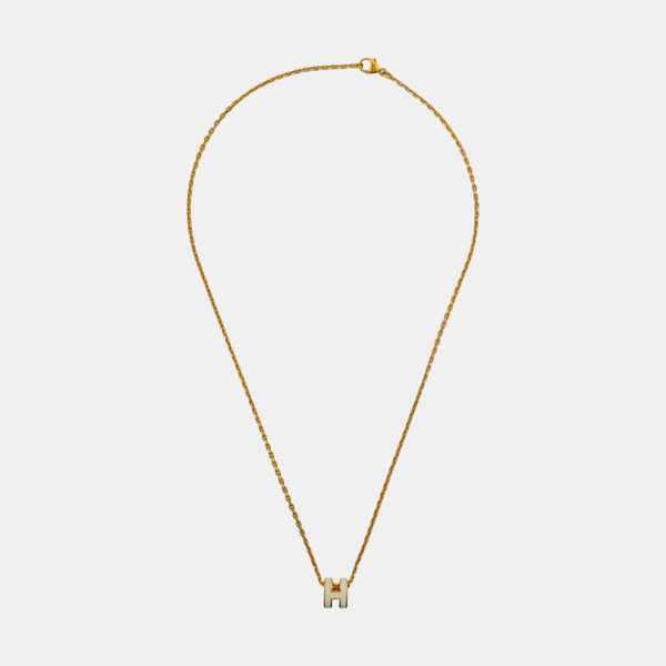 Pop H Metal Gold Necklace