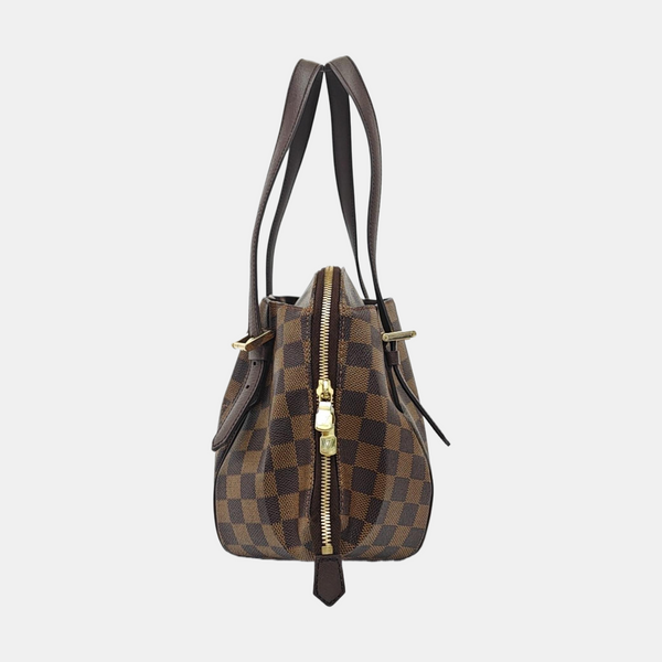BELEM MM Damier Ebene Coated Canvas Brown