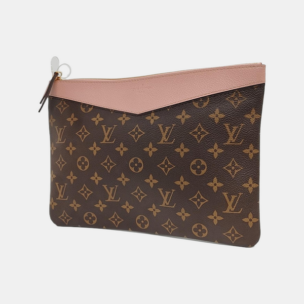 DAILY Monogram Coated Canvas Brown