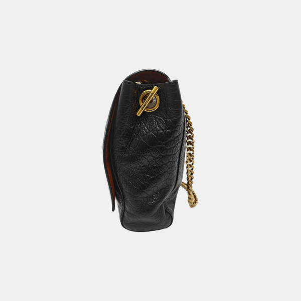 Calfskin Shoulder Bag Black
