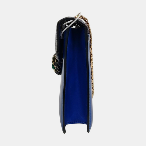 SERPENTI FOREVER Small Stingray Leather Blue