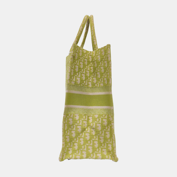 Book Tote Large Fabric Green