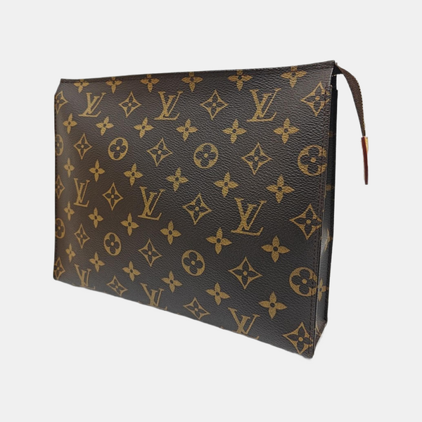 TOILET POCKET 26 Monogram Coated Canvas Brown