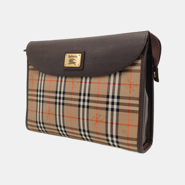 Canvas Clutch Beige