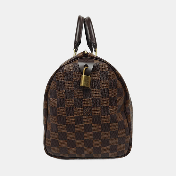 SPEEDY 30 Damier Ebene Coated Canvas Brown