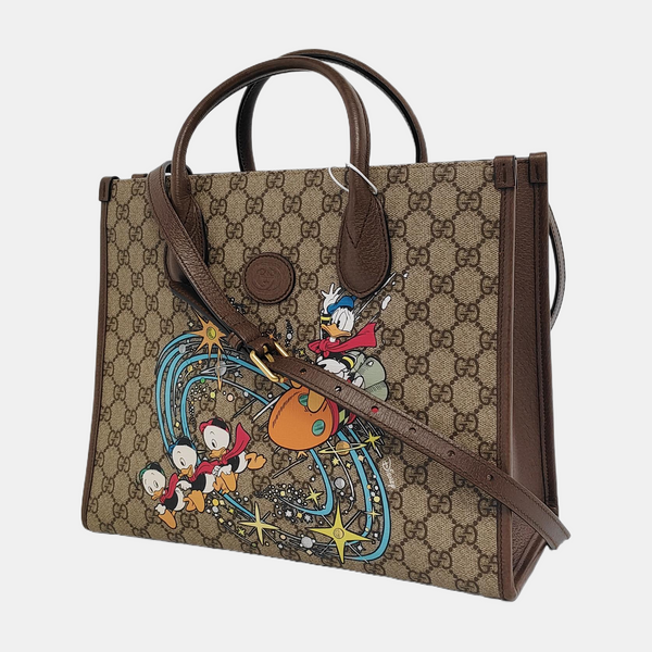 Disney X Gucci Monogram Coated Canvas Beige
