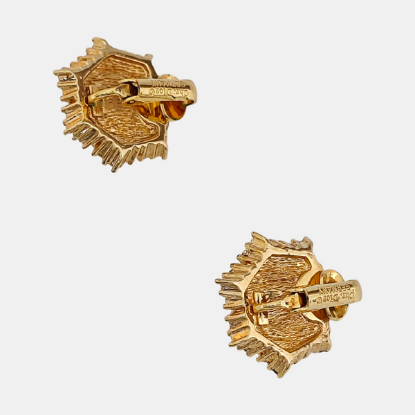 Metal Gold Clip On Earrings