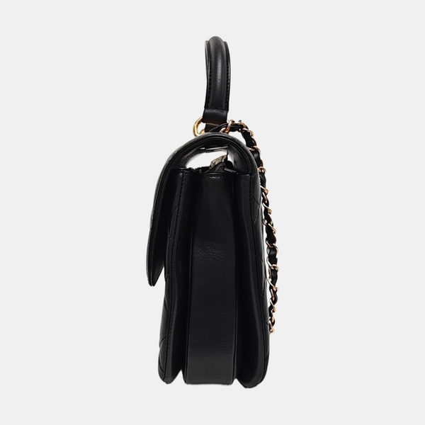 TRENDY CC Quilted Calfskin Black