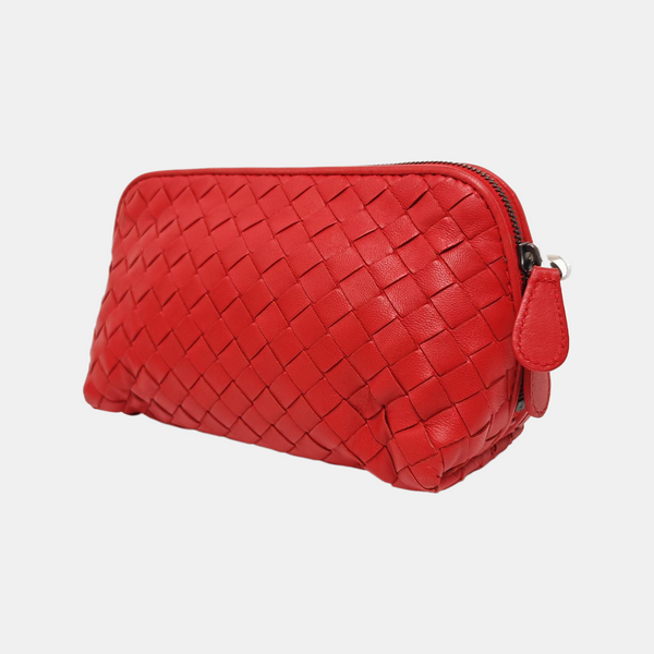 Calfskin Clutch Red
