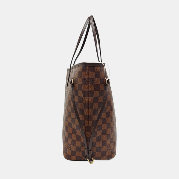 NEVERFULL MM Damier Ebene Coated Canvas Brown