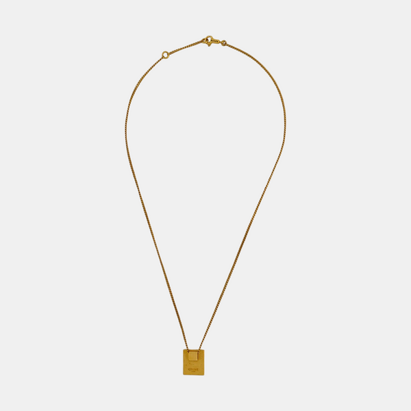 ALPHABET Brass Gold Necklace