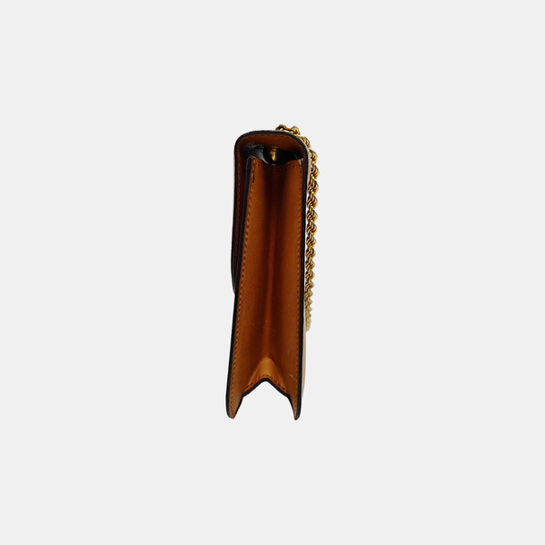 Calfskin Shoulder Bag Brown