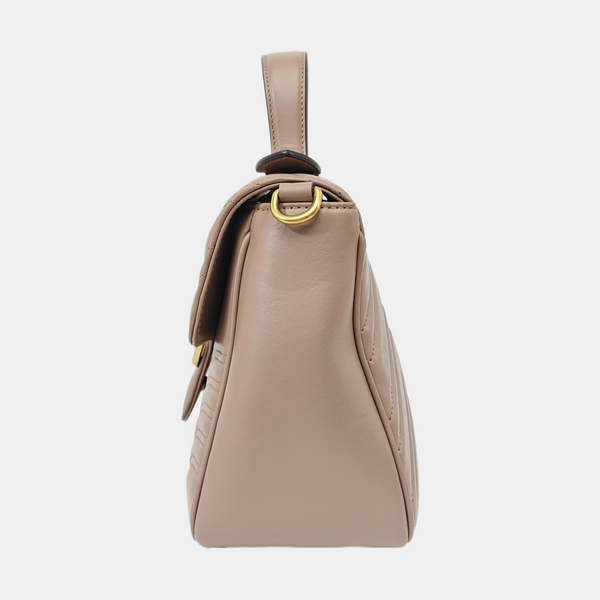 GG Marmont Small Quilted Calfskin Pink