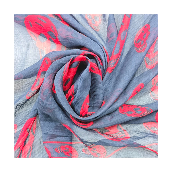 Mulberry Silk Silk Scarf Blue
