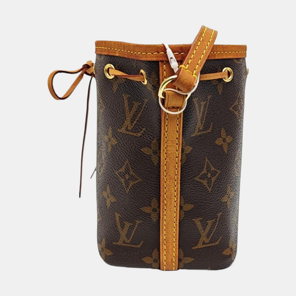 NÉONOÉ Nano Monogram Coated Canvas Brown