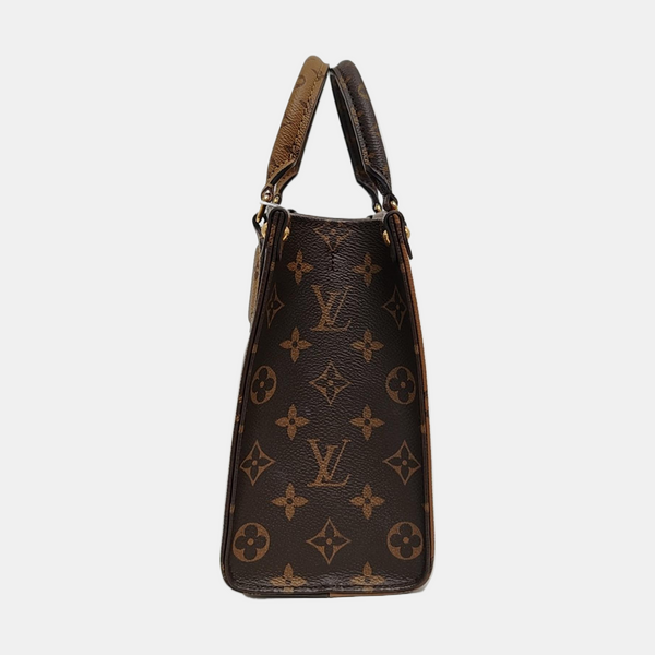 ONTHEGO PM Monogram Coated Canvas Brown