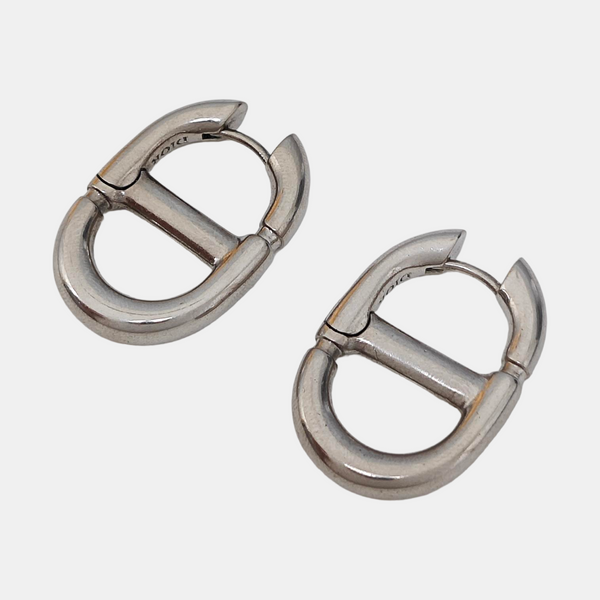 Metal Silver Stud Earrings