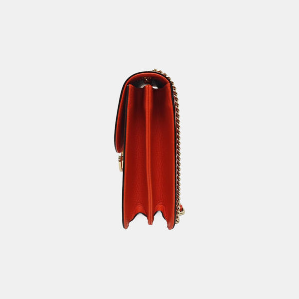 Interlocking G Large Calfskin Orange
