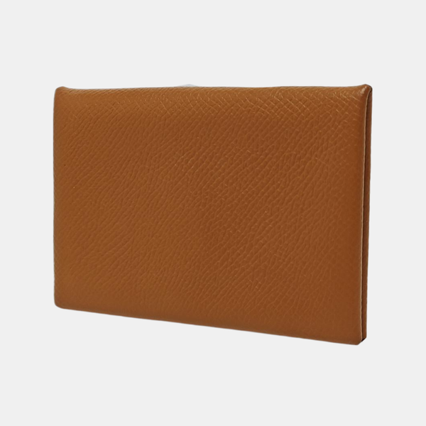 Calvi Epsom Brown Card Holder