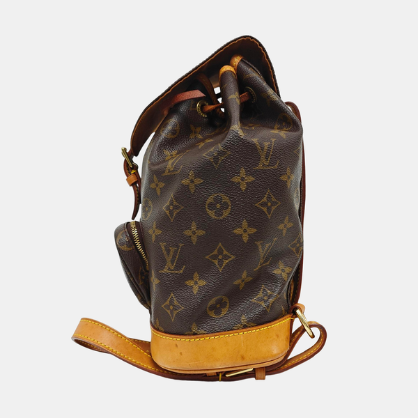MONTSOURIS MM Monogram Coated Canvas Brown