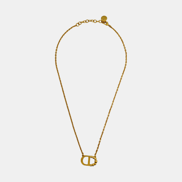 Petit CD Metal Gold Necklace