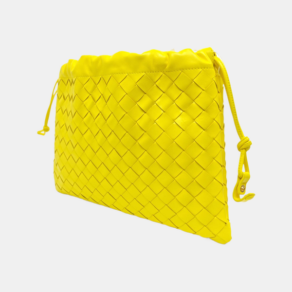 The Pouch Large Calfskin Yellow